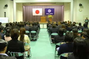 デザイン学校らしい!!!平成22年度の入学式が挙行されました！