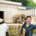 池田動物園で動物スケッチにチャレンジ 