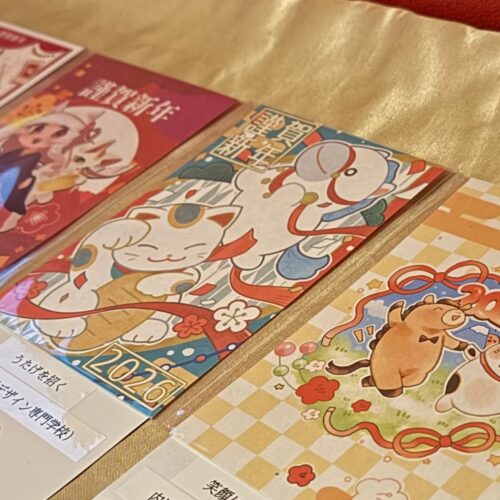 招き猫×デザイン！学生作品展示中！